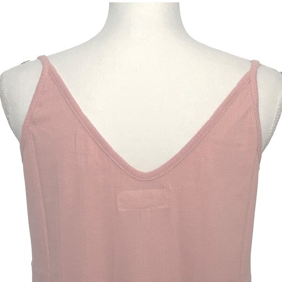 THE GREAT Sleep Pointelle Knit Tank Top Cotton Blend Soft Pink Women's Size 1/Sm - Picture 7 of 10